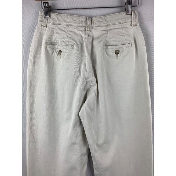 Lee Womens Cotton Blend White Straight Leg Pants Size 4P - Picture 5 of 6
